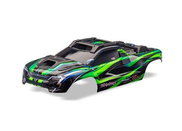 TRAXXAS 10715-GRN Carrozzeria Mini XRT Verde Completa con Prese d'aria