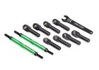 TRAXXAS 8638G Tiranti Convergenza 144mm Alluminio Verde E-REVO VXL BRUSHLESS