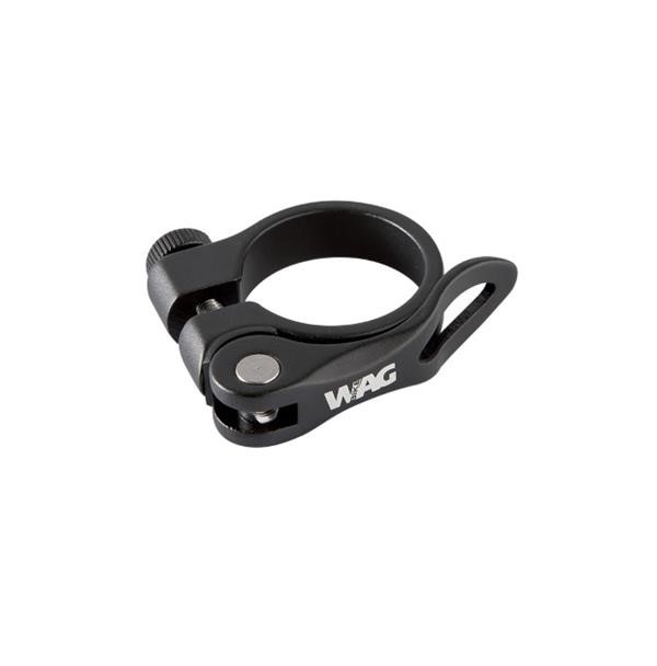 Collarino Reggisella con Leva a Sgancio Rapido Alluminio Nero 31,8mm o 34,9mm