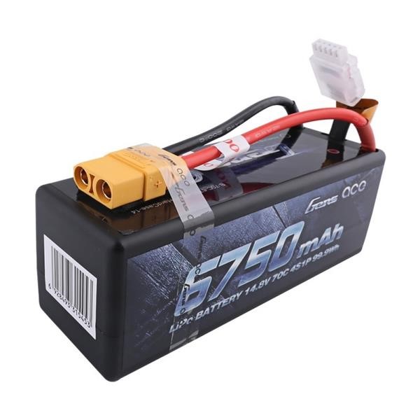 Batteria Li-Po GENS ACE 6750mAh 4S 14,8v 70c Burst BASHING XT90