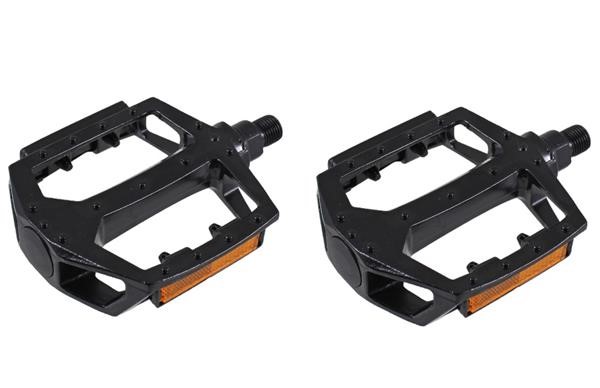 Pedali Bicicletta BMX Neri in Alluminio 1/2' Filetto diametro 12mm