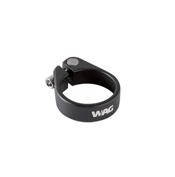 Collarino Reggisella a Vite in Alluminio Nero 31,8mm o 34,9mm