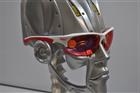 Occhiali RPJ TRACER White/Red Lens Racing Red/GLASSES RPJ TRACER WHITE/RED LENS