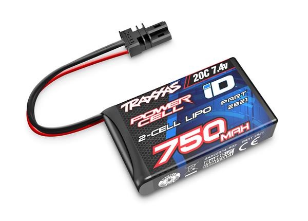 Traxxas 2821 Batteria Li-Po 750mAh 2S 7,4v 20c PACK BATTERY TRAXXAS