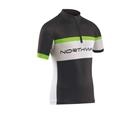 Maglia/Maglietta Manica Corta NORTHWAVE Kid LOGO Black/Green Fluo/JERSEY KID NOR