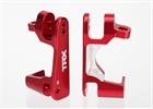 TRAXXAS 6832R Caster Blocks Alluminio Anodizzato Rosso