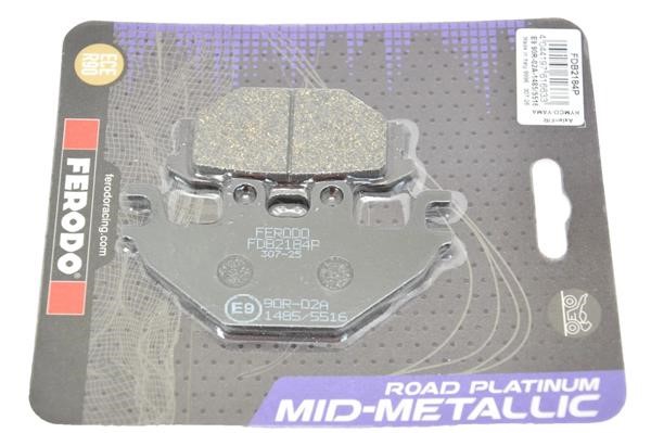 Pastiglie Freno ARCTIC CAT BOMBARDIER CAN AM CPI KYMCO PGO QUADZILLA SYM TGB YAMAHA FERODO FDB2184P Platinum