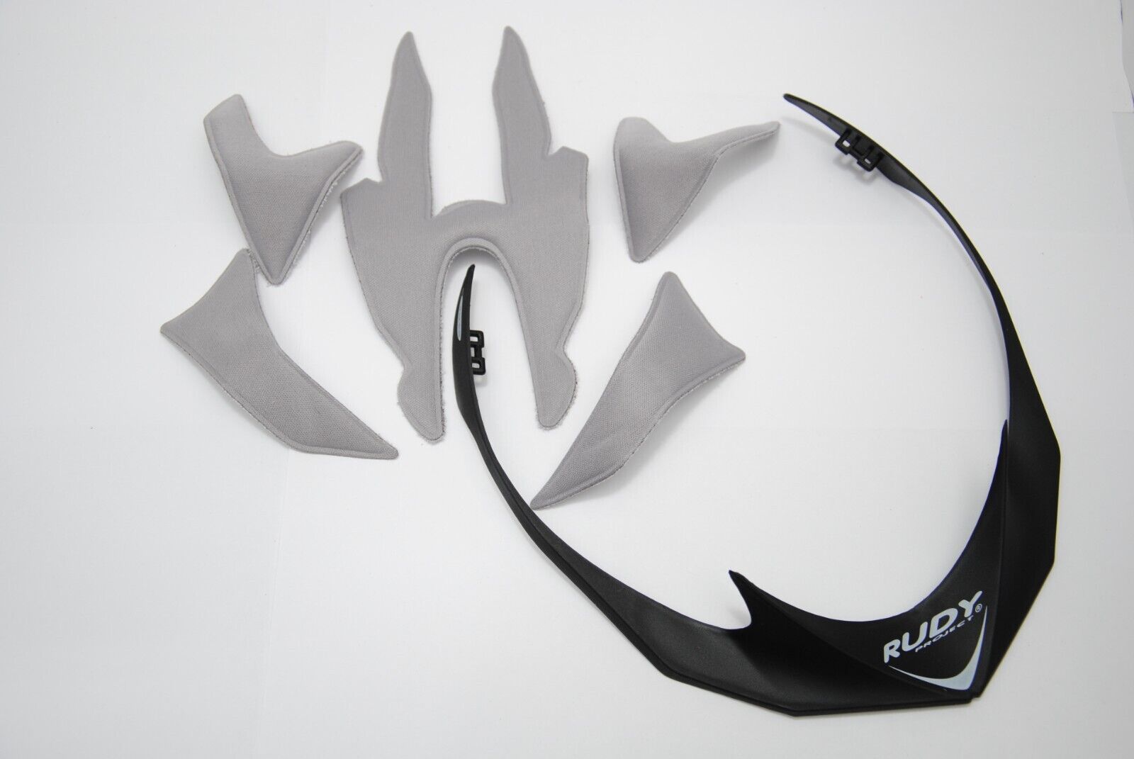 Kit Rudy Project Spugne Imbottitura Interna Grigia e Frontino per Casco ZUMA