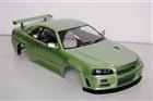 KBD48646 Carrozzeria KILLERBODY NISSAN SKLINE R34 1/10 VERDE METALLIZZATO
