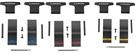Lamelle di Ricambio LOOK KEO BLADE 2 Gialle/Blue/Rosse/REPLACEMENT KIT BLADE LO