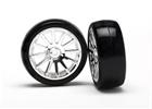 TRAXXAS 7573 LATRAX Gomme su Cerchi Chrome /TIRES & WHEELS ASSEMBLED LATRAX