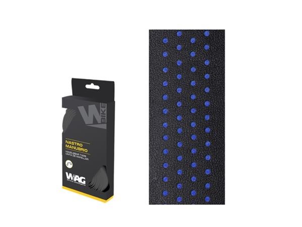 Nastro Manubrio WAG Forato Nero Blu Dual Color BAR TAPE BLACK BLUE