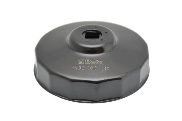 BETA Chiave Tazza a Bussola 1/2 Smontaggio Montaggio Filtri Olio 106mm 15 Lati