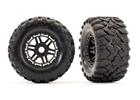 TRAXXAS 8972 Gomme e Cerchi Neri MAXX 5.5x2.8-2.7