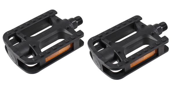Pedali MTB PLASTICA Neri Sport 9/16' filetto diametro 14mm