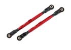 TRAXXAS 8997R Tiranti Convergenza per Kit WIDEMAXX in Alluminio Rossi