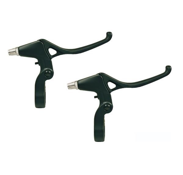 Leve Freno V-Brake 3 dita Anteriore e Posteriore Nero Satinato