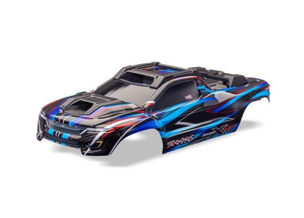 TRAXXAS 10715-BLUE Carrozzeria Mini XRT Blue Completa con Prese d'aria