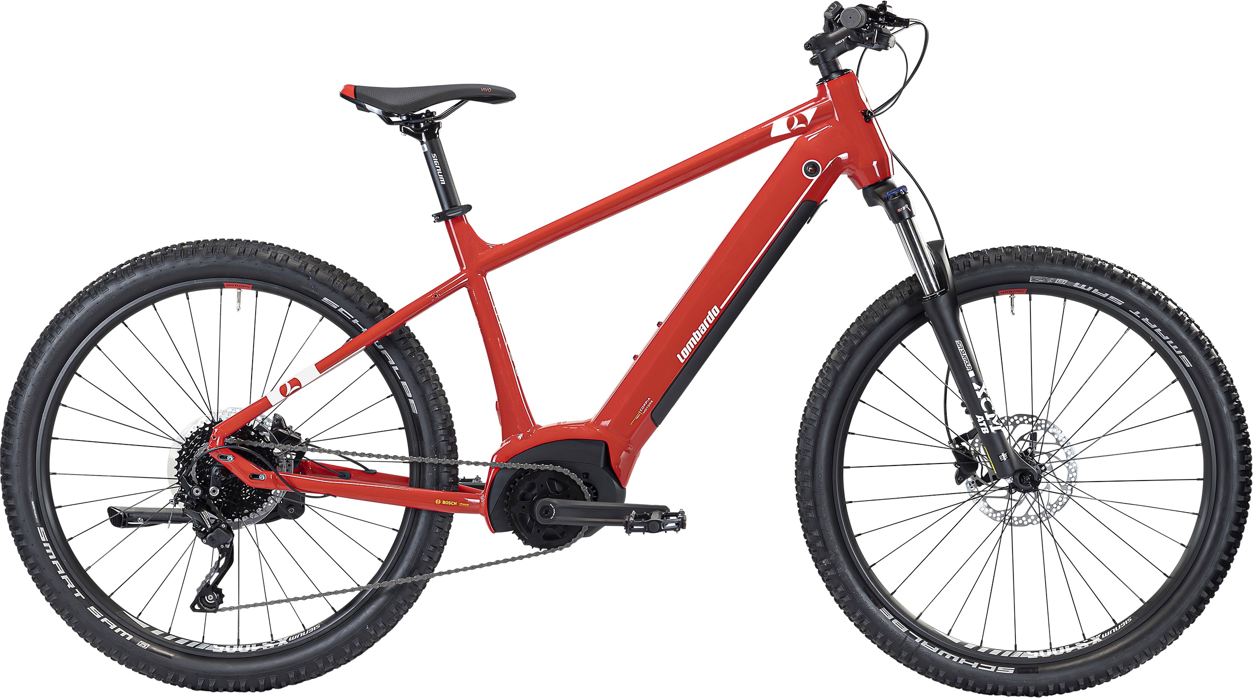 LOMBARDO MTB E-BIKE TONALE 29' Rosso Lollipop