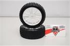 85746W Coppia Ruote Complete Buggy 1/8 Himoto Esagono Interno 17mm Cerchio White