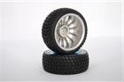 Ruote Rally Complete 1/16 Himoto Esagono 12mm 34806PB Cerchio Cromato Blu