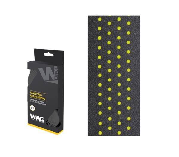 Nastro Manubrio WAG Forato Nero Verde Dual Color BAR TAPE BLACK GREEN