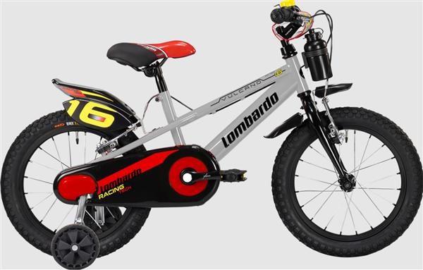 Bicicletta Lombardo VULCANO 16 Bambino Grigio Grey Tomaia