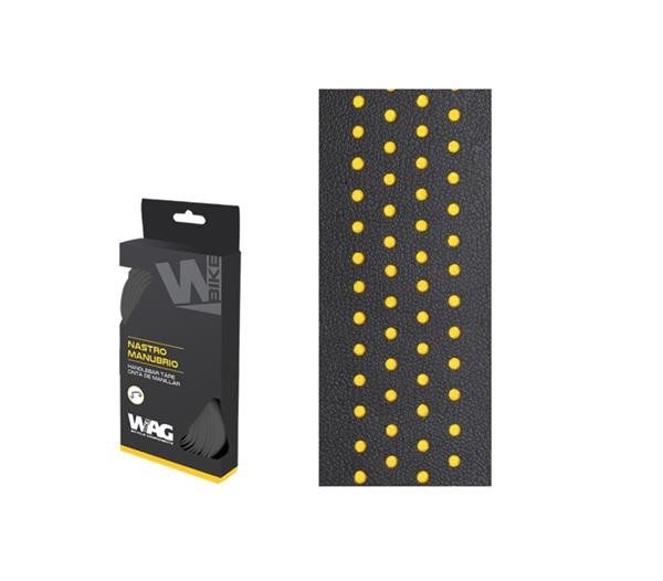Nastro Manubrio WAG Forato Nero Giallo Dual Color BAR TAPE BLACK YELLOW