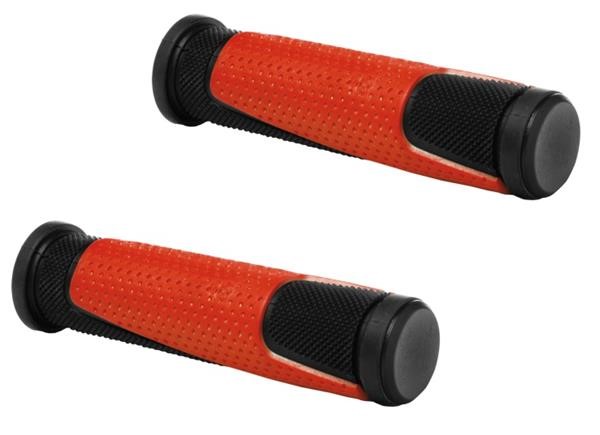 Manopole Gomma WAG Double D 125mm Nero Rosso