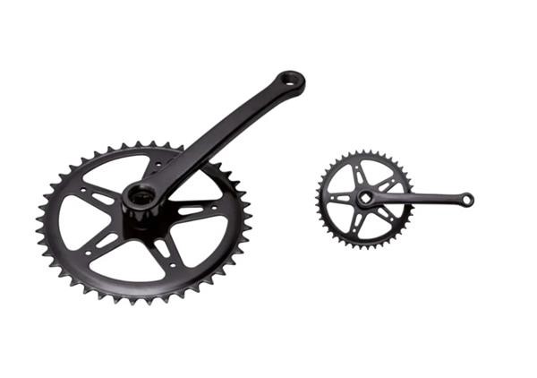 Guarnitura Monocorona 42T Perno Quadro 170mm Acciaio Nera