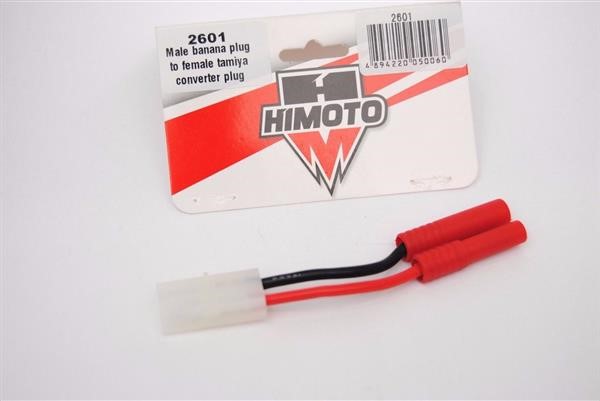 2601 Connettore Adattore Banana a Tamiya Himoto/MALE BANANA TO FEMALE TAMIYA